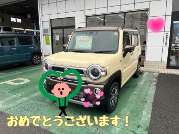 M様、ハスラーのご納車おめでとうございます！